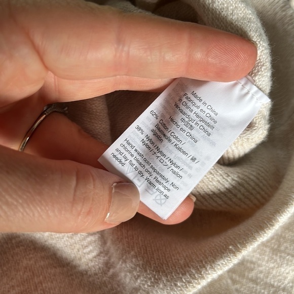 Madewell Mockneck Cream Knit Pullover Sweater - Picture 8 of 10